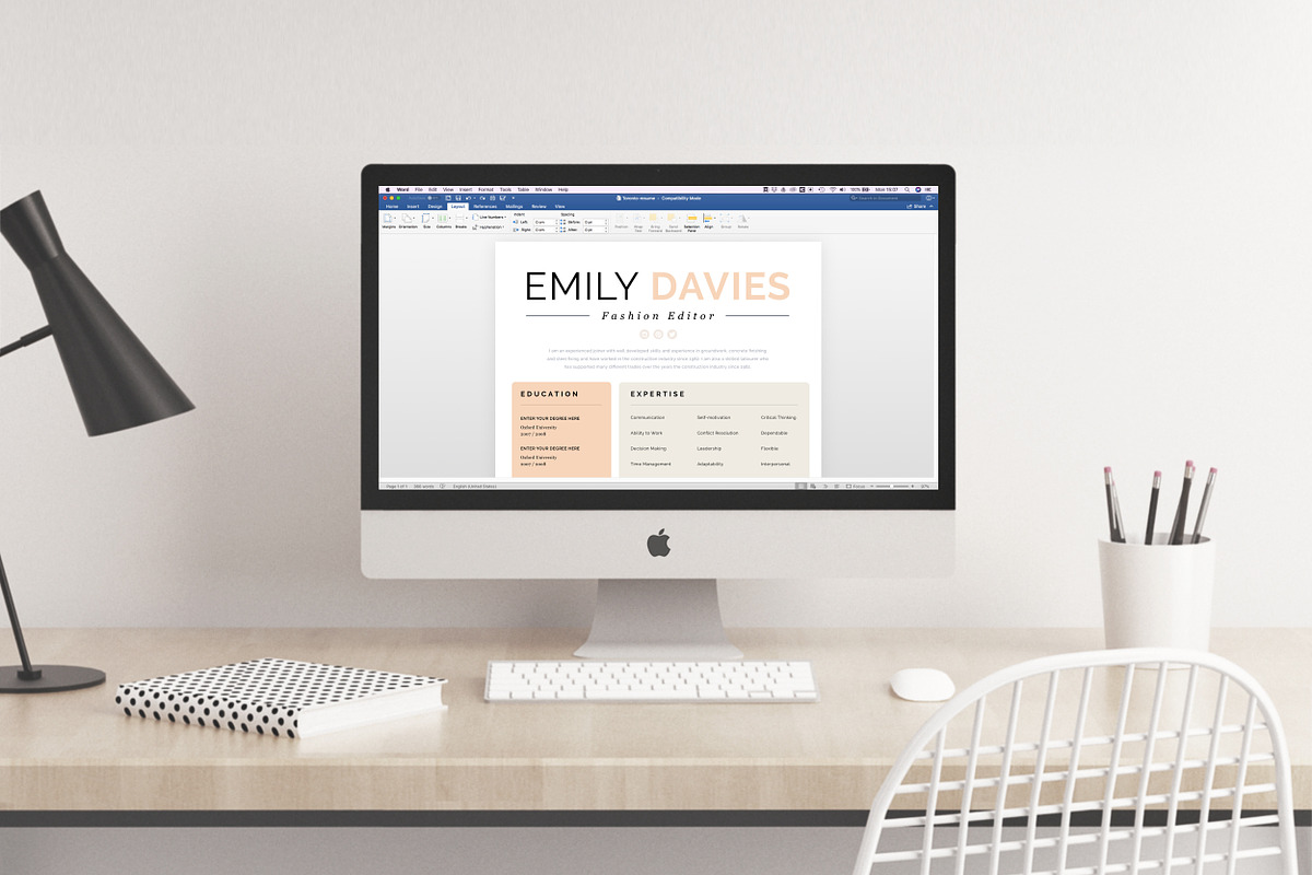 Resume Template 1 page | Davies, a Resume Template by Resume Angels (Photo 5 of 9)
