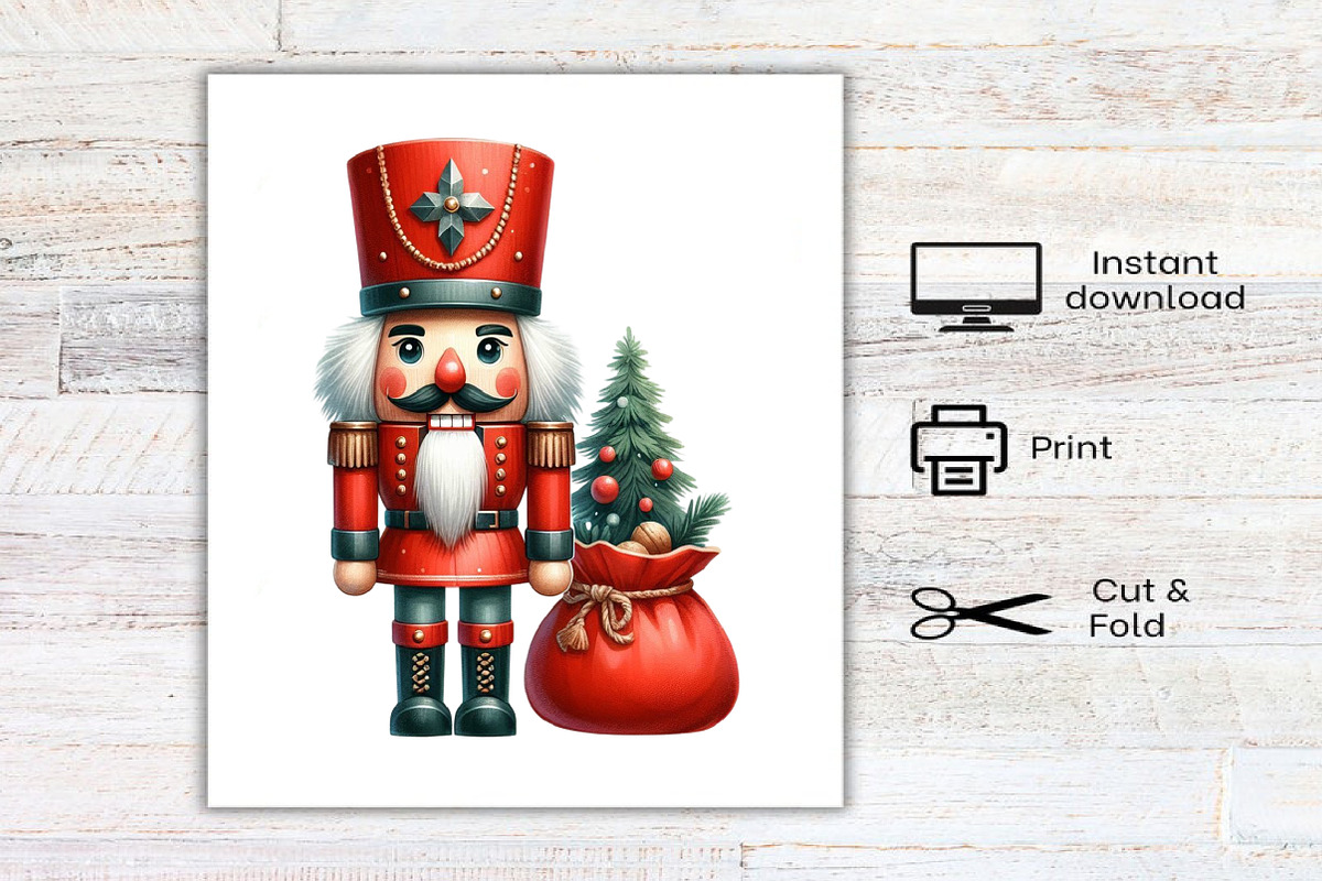 Christmas Nutcracker Clipart Bundle, an Illustration by Canvas Craft (Photo 8 of 8)
