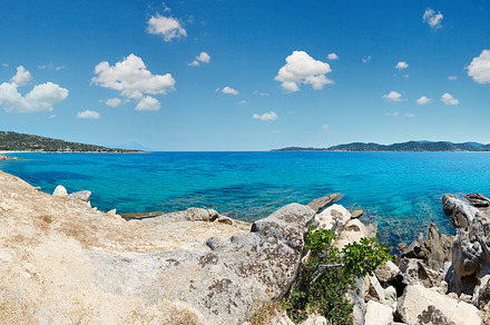 Summer sea coast (Halkidiki, Greece)., a Nature Photo by YuriyB