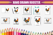 Rooster, acrylic painting, an Animal Illustration by Allween (Thumbnail 2 of 3)
