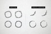 60 Flower Logo Borders, Floral Icons, an Outline Icon by Hatch Design Workshop (Thumbnail 5 of 11)