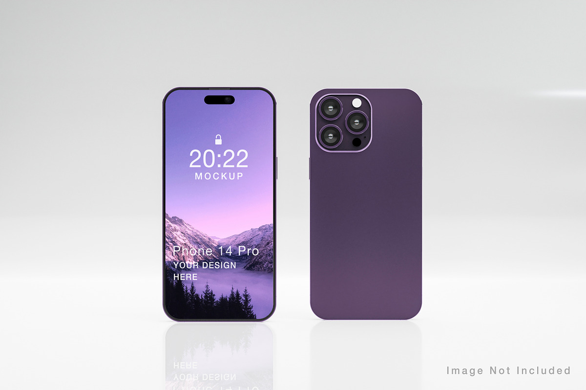 iPhone 14 pro, an iPhone Mockup by Zero_std (Photo 8 of 8)