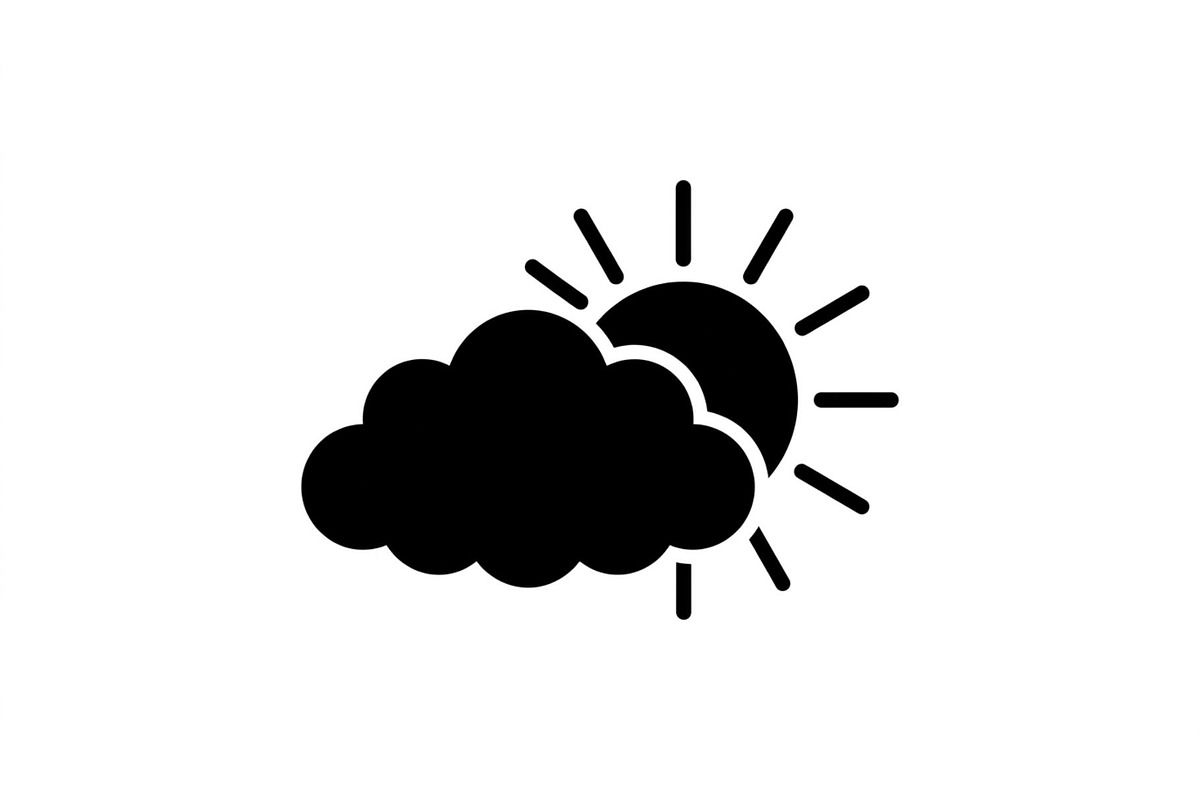 Sunny Cloud Weather Symbols, an Object Graphic by Designer_Momina (Photo 2 of 5)