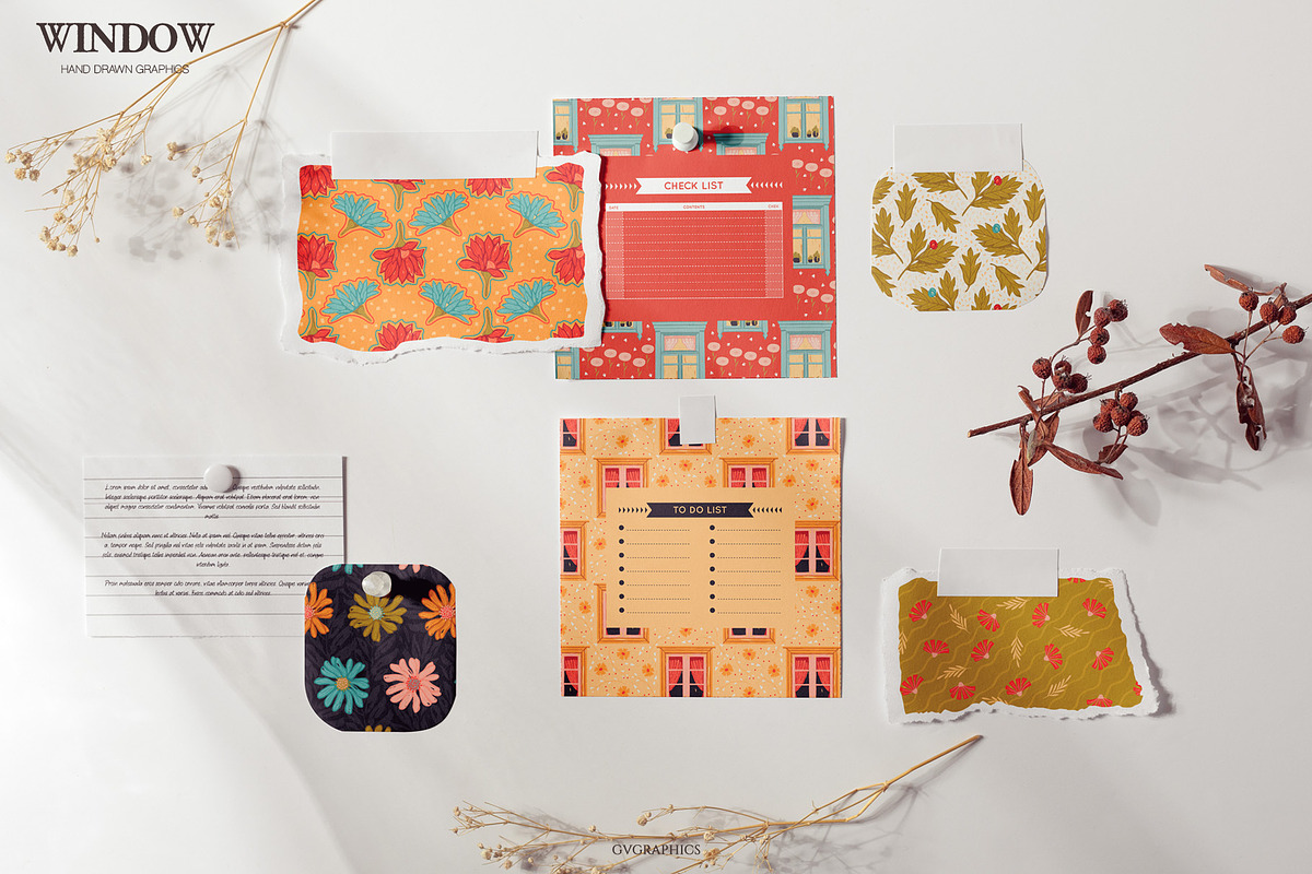 WINDOW | Patterns and Illustrations, a Pattern Graphic by GVGraphics (Photo 5 of 18)