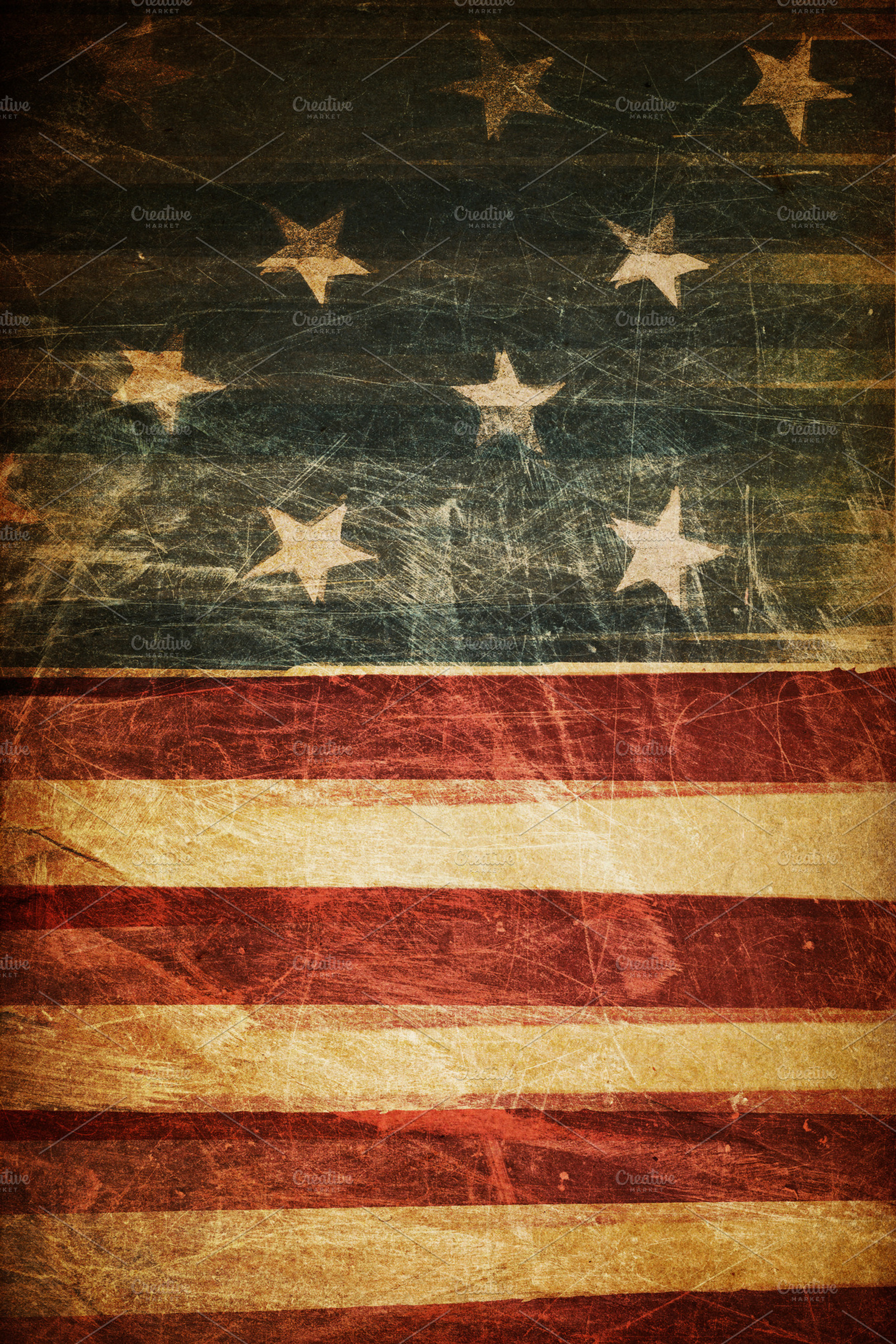 American grunge flag background stock photo containing texture and freedom, an Arts & Entertainment Photo by pashabo