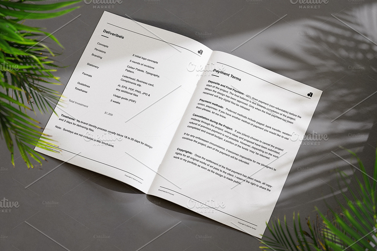 Proposal Template, a Branding & Logo Template by My design tools (Photo 4 of 6)