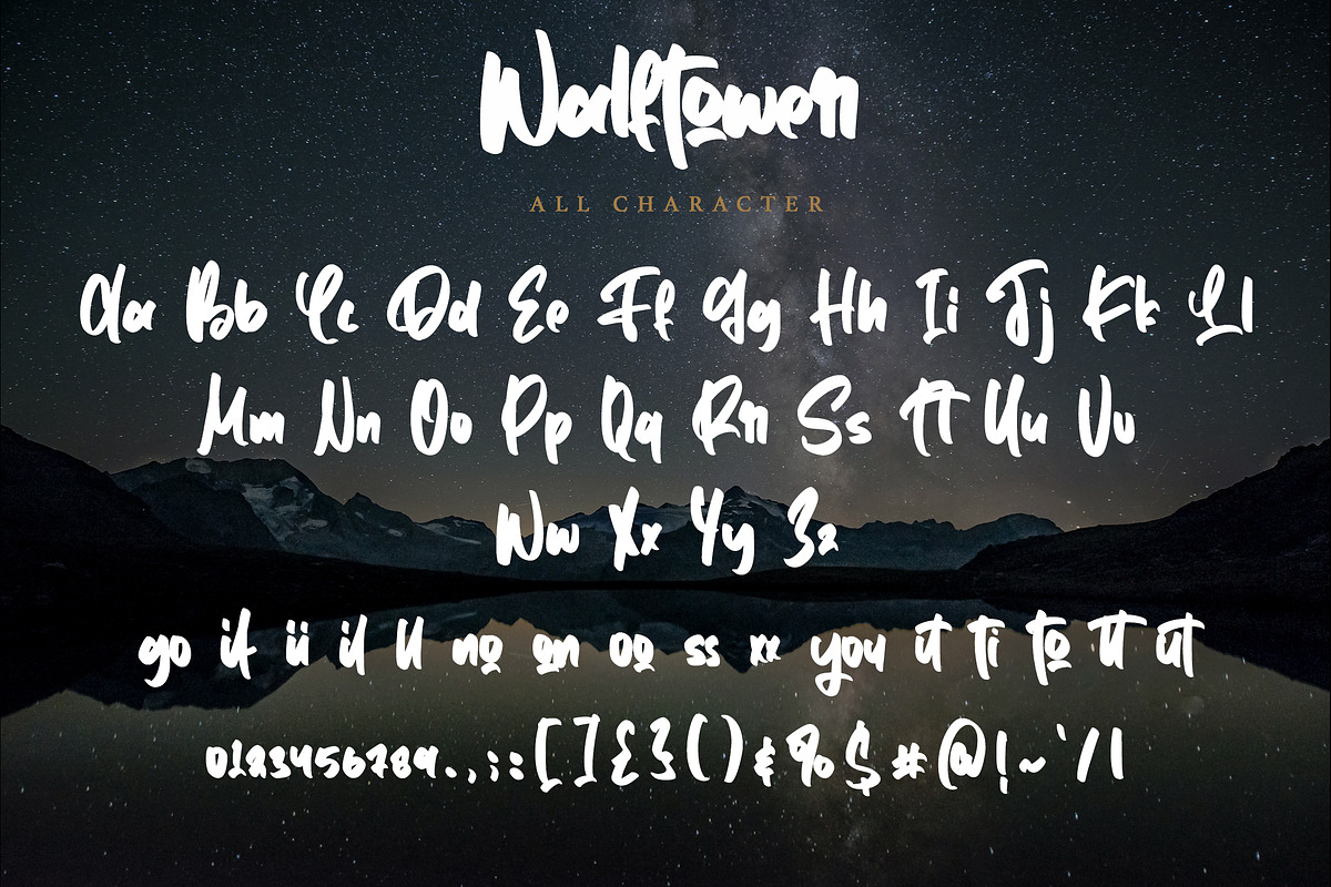 Walftower - Bold Handwritten Font, a Script Font by Arendxstudio (Photo 8 of 9)
