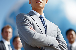 Confident young Asian businessman, a Business Photo by MistyDay