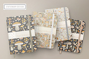 Mid Century Modern Mushrooms, an Object Illustration by Jennadesigns (Thumbnail 13 of 16)