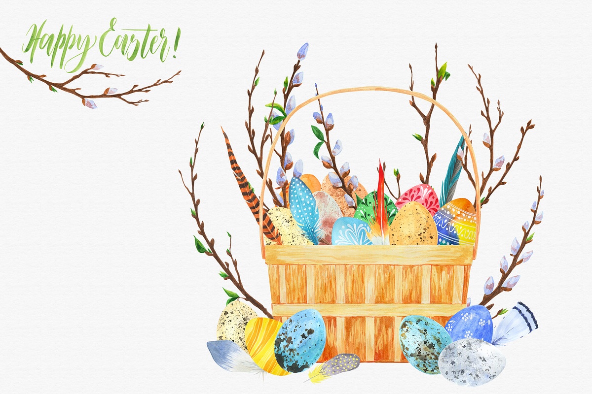 Spring is here! Watercolor set., an Illustration by rubinat (Photo 5 of 6)