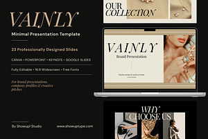 Vainly Minimal Presentation Template, a Social Media Template by ShowUp! Studio