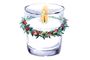 Watercolor Christmas clipart set, a Decorative Illustration by masha gross (Thumbnail 2 of 2)