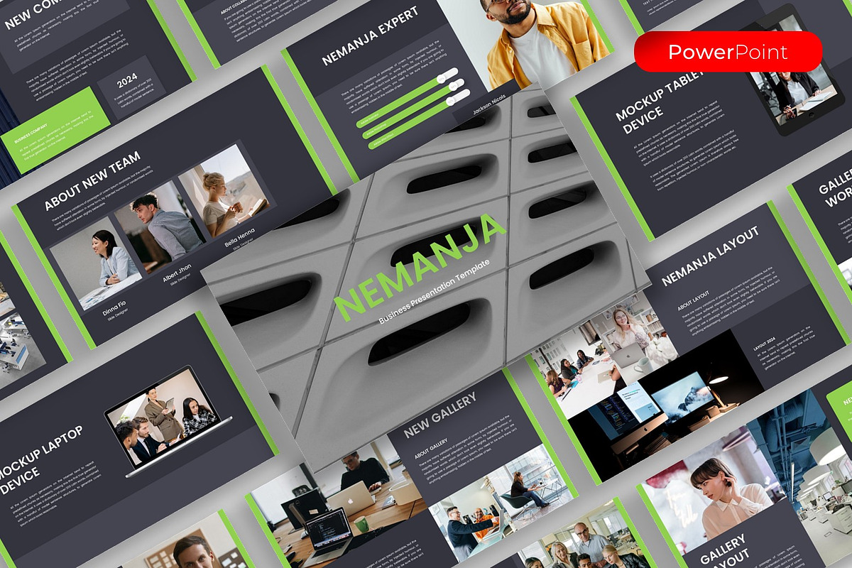 Nemanja – Business PowerPoint, a Presentation Template by kreatifreya (Photo 1 of 5)