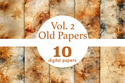 Old Paper Backgrounds | Distressed, a Pattern Graphic by GlamArtZhanna (Thumbnail 1 of 3)