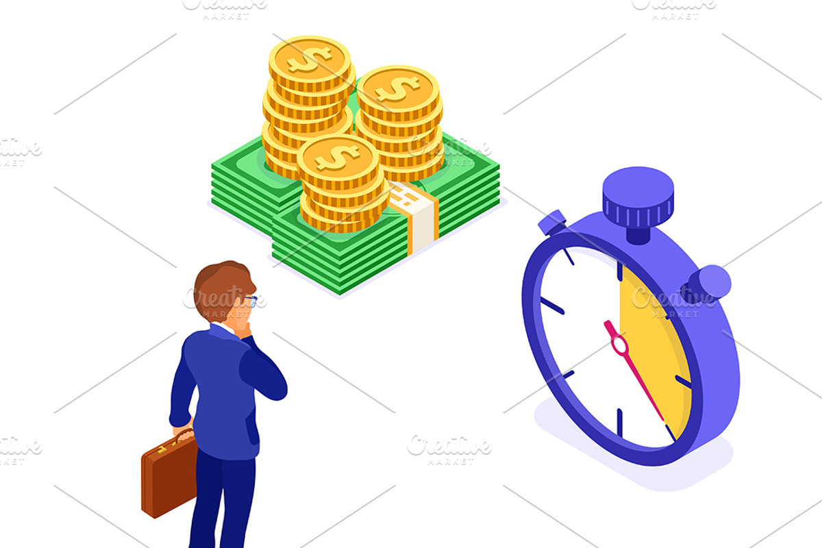 Businessman Faced with Choice, a Finance Illustration by TAlex (Photo 5 of 6)