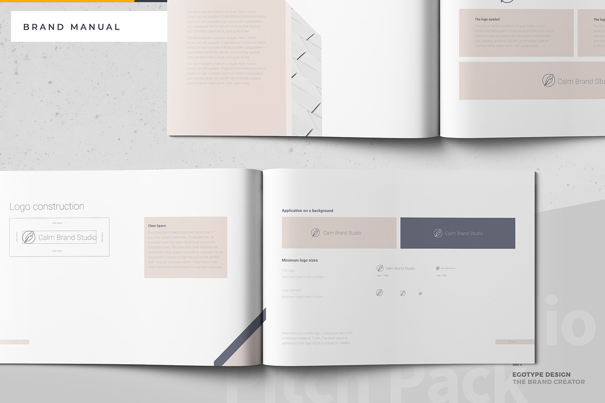 Calm Brand Guidelines, a Brochure Template by Egotype (Photo 18 of 35)