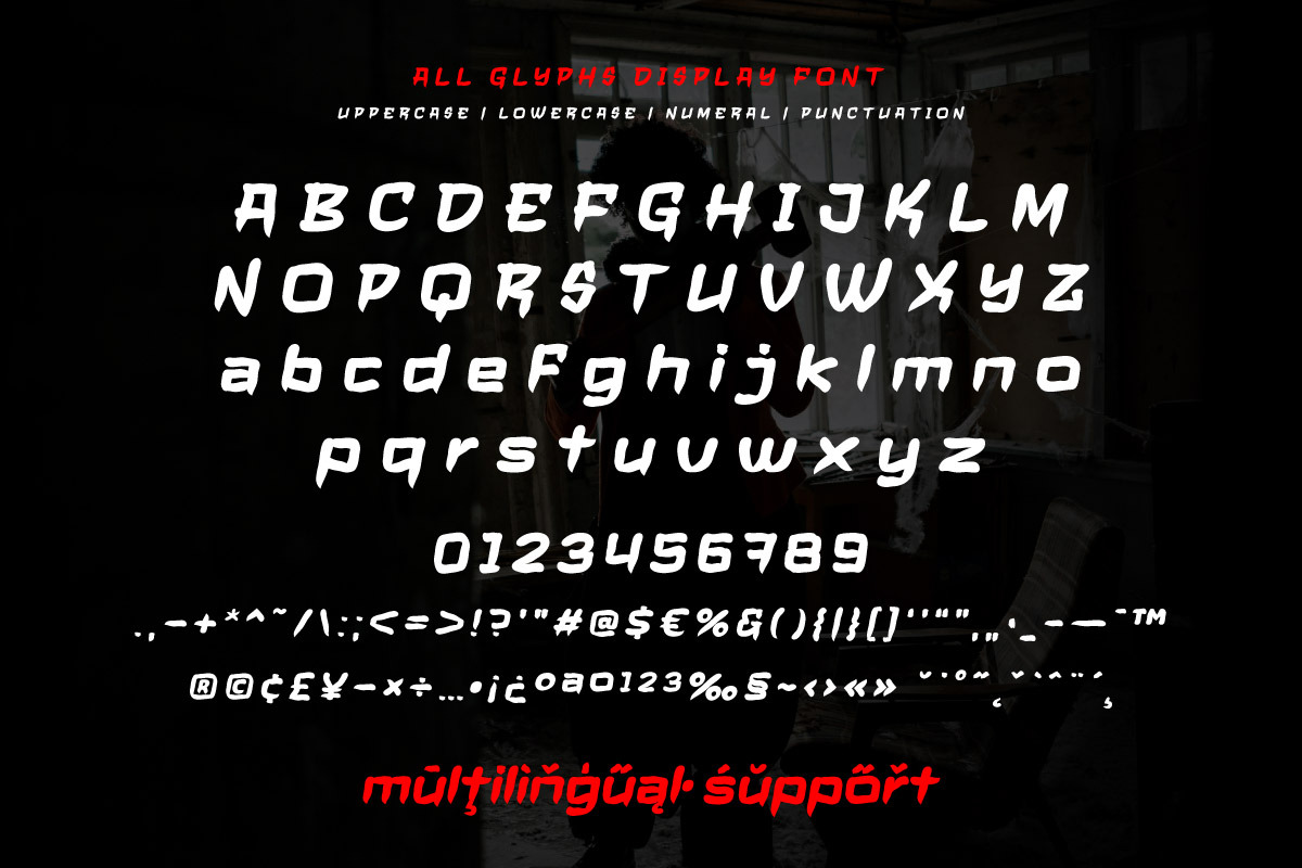 Droken - Horror Font, a Handwritten Font by trabaskriya (Photo 7 of 9)