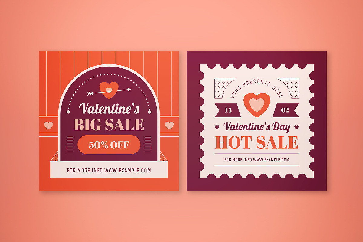 Valentine Sale Banner, an UI Kit Template by graphicook (Photo 3 of 5)