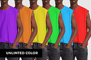 Sleeveless Shirt Mock-Up, a Shirt Mockup by Mock-up Store (Thumbnail 7 of 7)