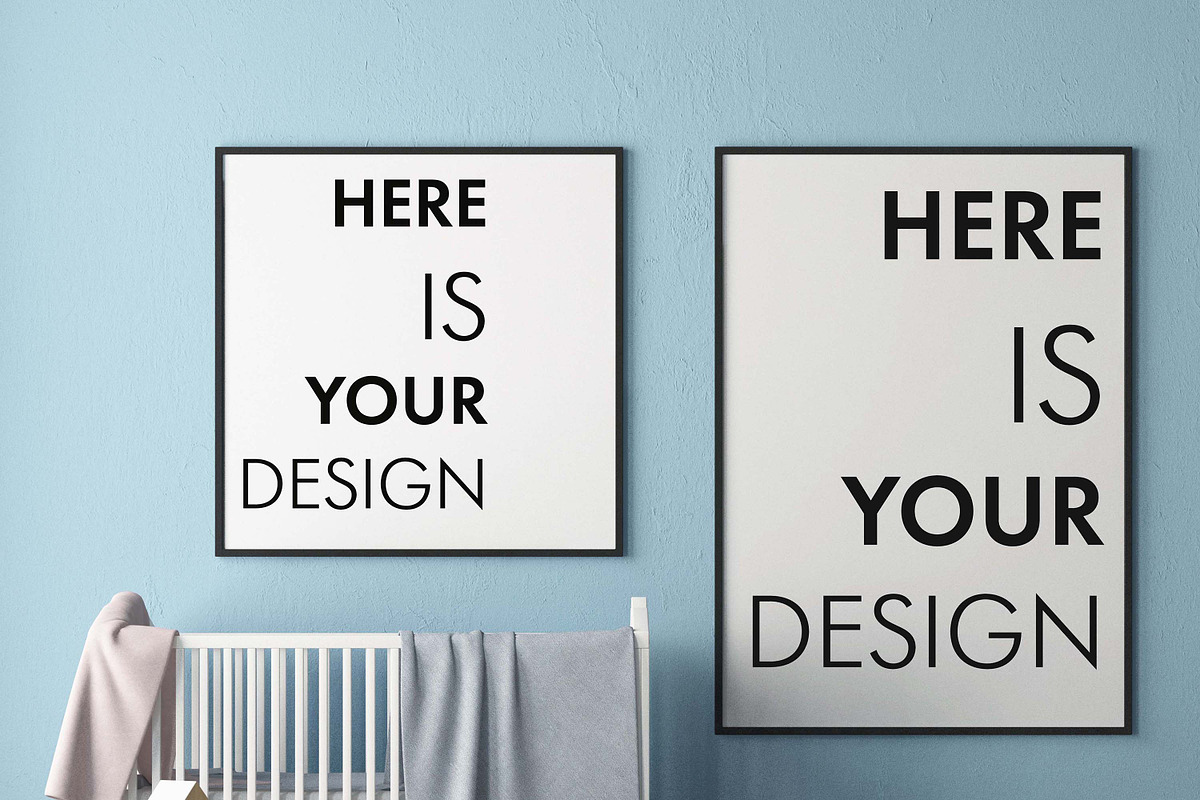 15 Mockups in the children's room, a Print Template by FilL239 (Photo 10 of 22)