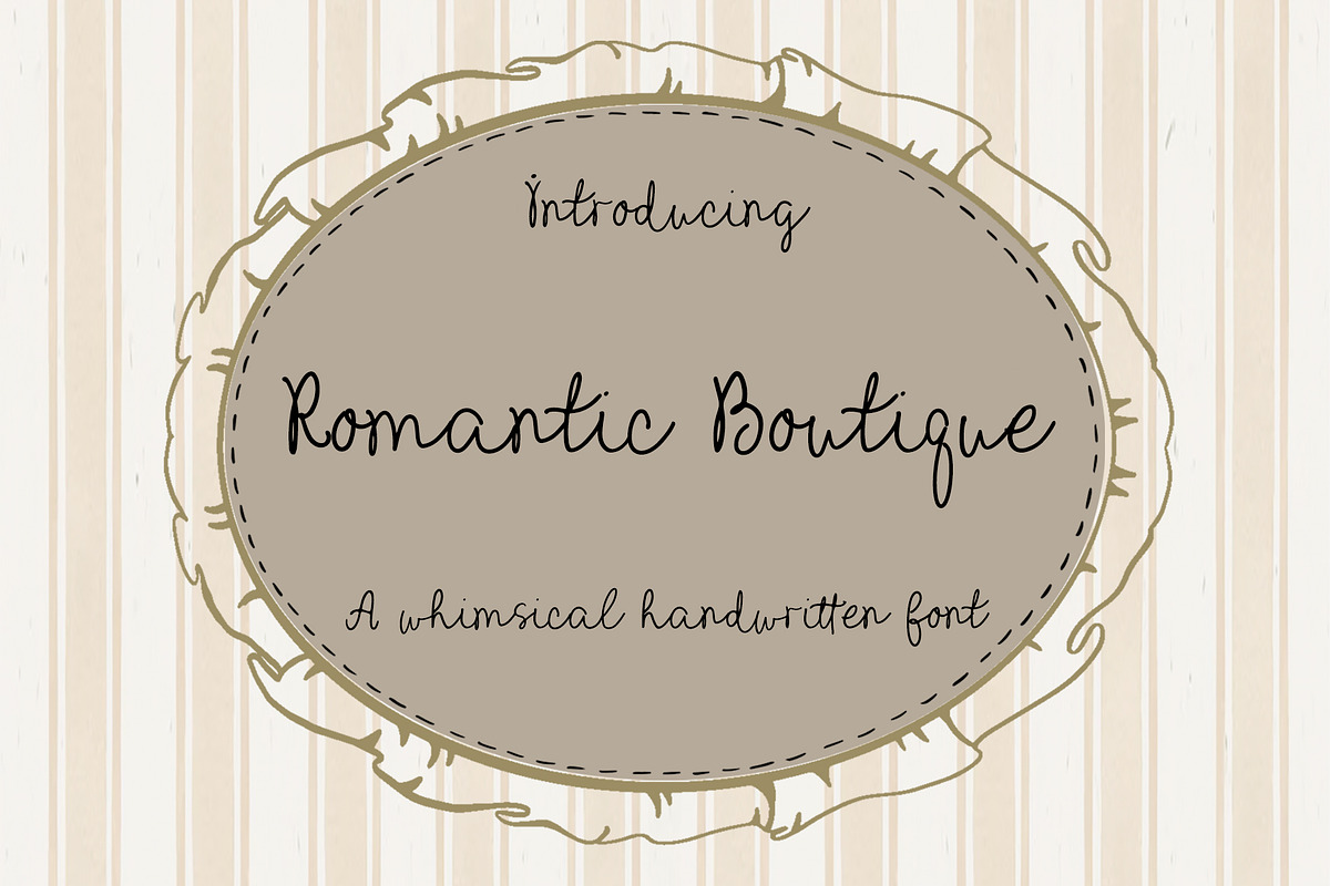 Romantic Boutique Whimsical Script, a Handwritten Font by Amalia Calligraphy (Photo 1 of 7)