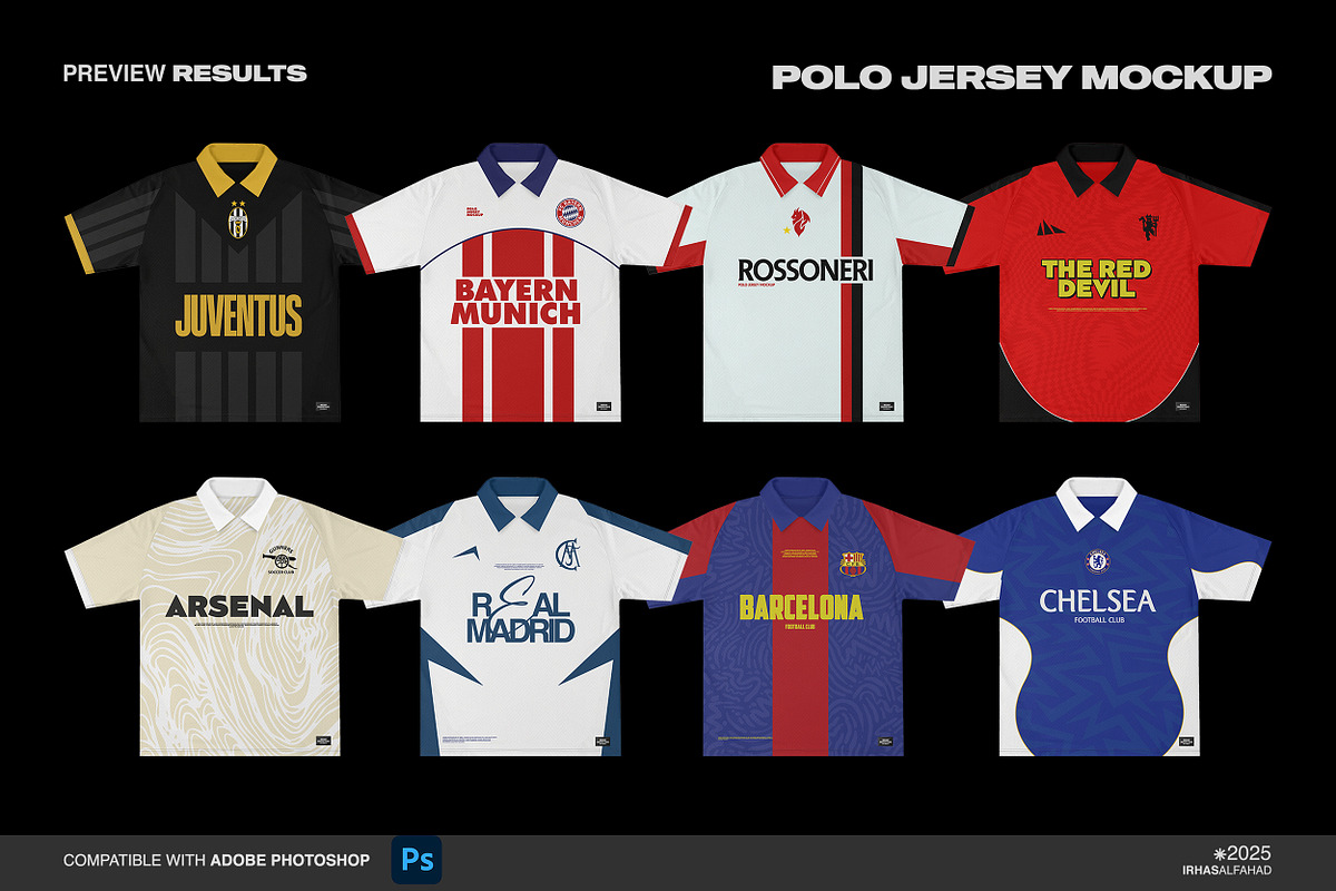 Polo Jersey Mockup, a Shirt Mockup by Irhasalfahad (Photo 3 of 5)