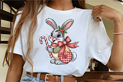 Faux Embroidery Christmas Bunny with, an Illustration by CrexoraLab (Thumbnail 2 of 6)