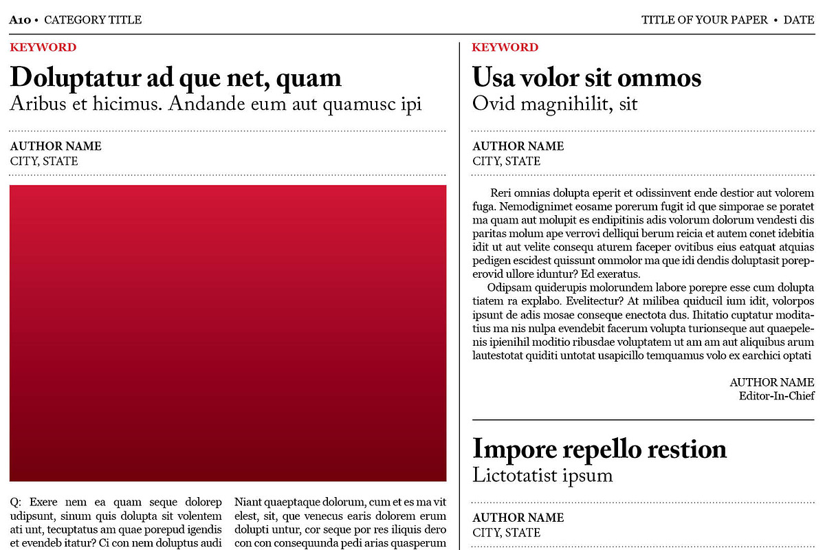 Old Style Newspaper Template, a Magazine Template by Newspaper Templates (Photo 11 of 11)