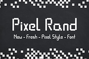 Pixel Rand, a Sans Serif Font by Dasagani (Thumbnail 1 of 3)