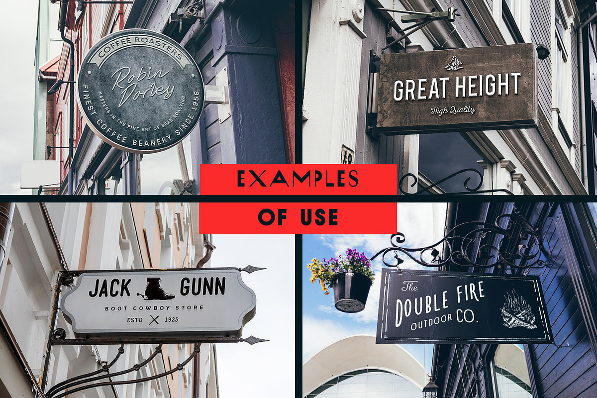 The Mega Signs Bundle, a Product Mockup by Madebyvadim (Photo 5 of 10)