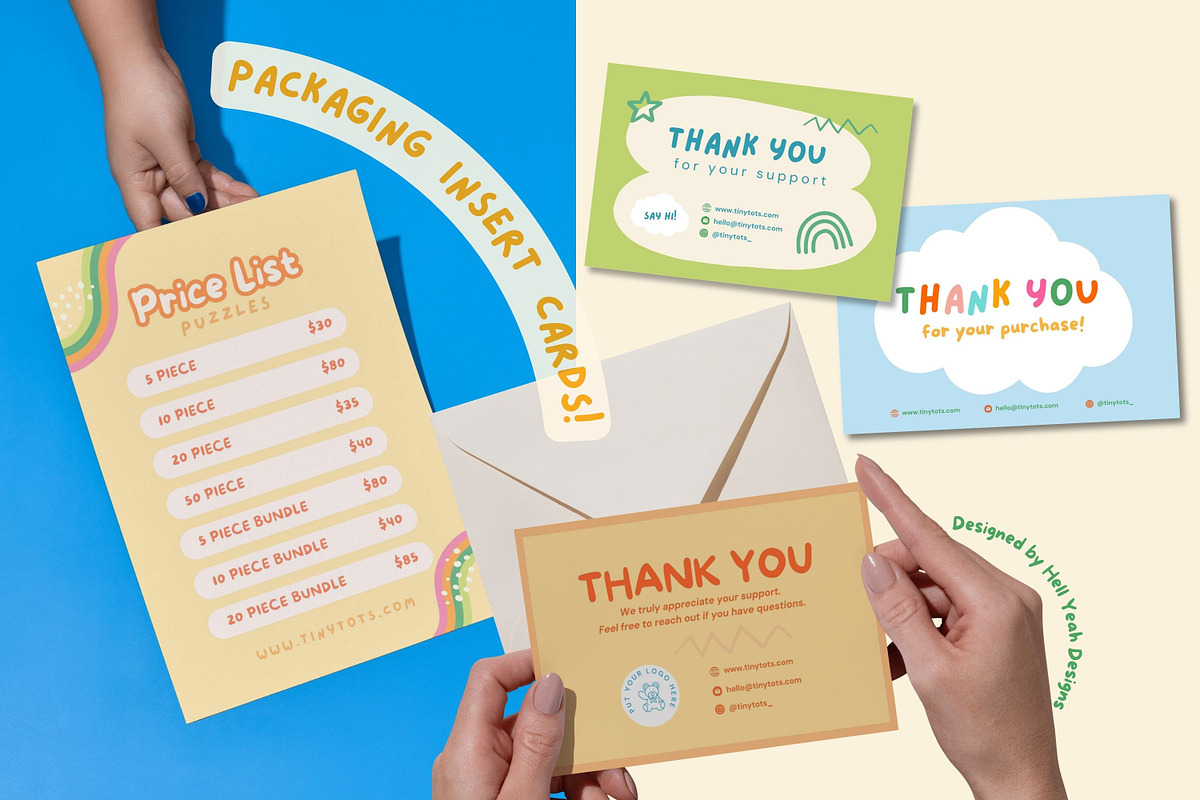 Tiny Tots Branding Starter Kit, a Branding & Logo Template by Hell Yeah Designs (Photo 12 of 19)
