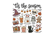 Cute Ghost Halloween Bundle, a Work Illustration by CraftArtStudio (Thumbnail 2 of 4)