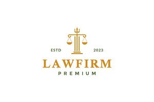 pillar trident law firm logo, a Branding & Logo Template by devastd