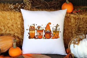 Pumpkin Autumn Coffee Graphics