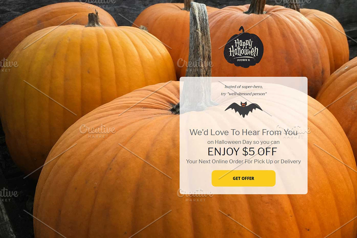 Halloween Mailchimp Eblast, an Email Template by Khryna Designs (Photo 2 of 2)