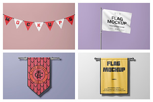 Signage Mockups Vol.4 - Flag Mockups