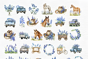 Watercolor bluebonnet clipart, a Decorative Illustration by Invite to Clipart (Thumbnail 3 of 5)