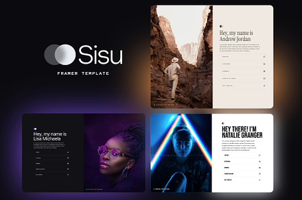 Sisu | Link in bio Framer Template, a Landing Page Template by Juho