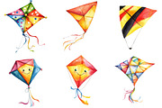Beautiful Kite Clipart Bundle, an Illustration by Pixels.Craft (Thumbnail 5 of 9)