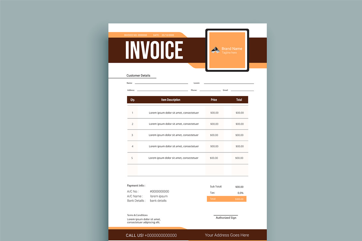 Business invoice form bundle, a Poster Template by hkmonir (Photo 1 of 3)