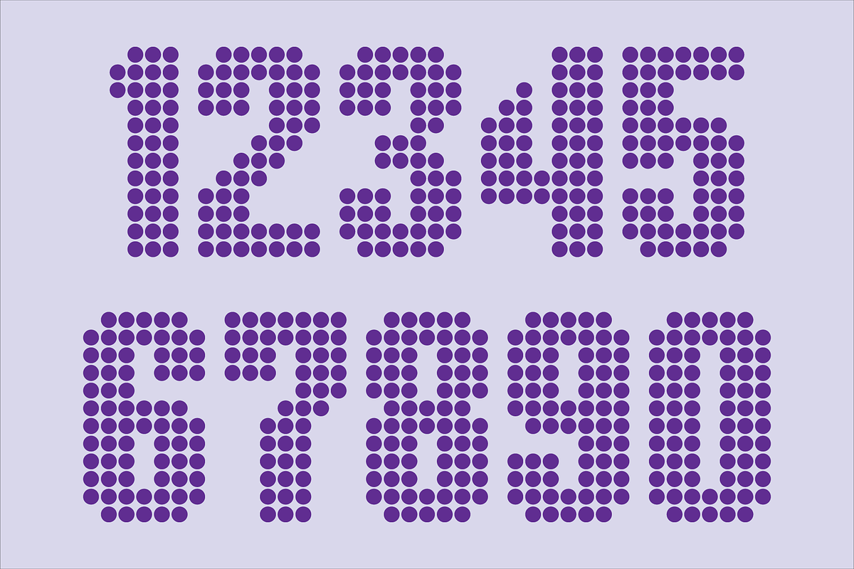 Display Dots Three Sans Font, a Font by GG Design (Photo 5 of 6)