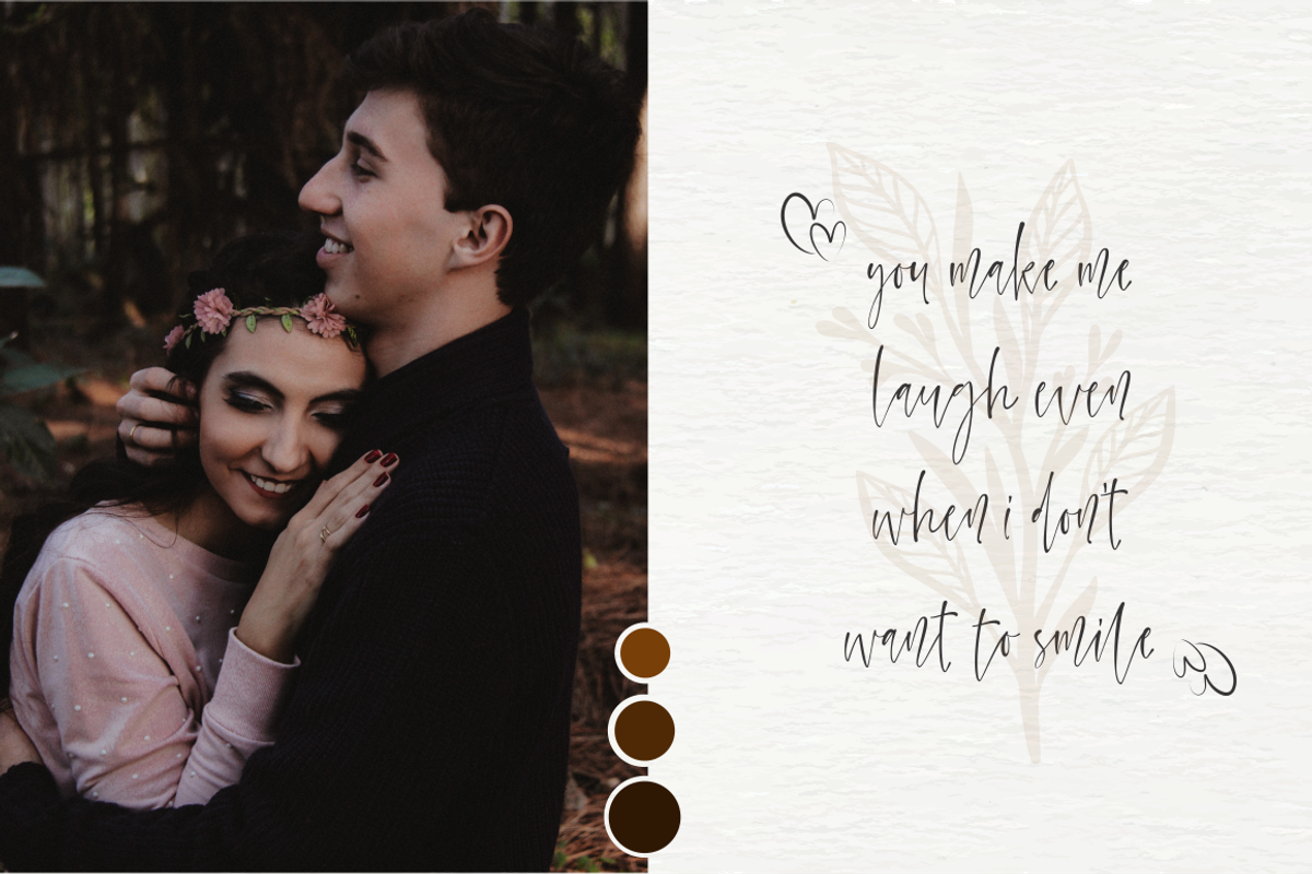 Watercoral // Natural Script Font preview 7