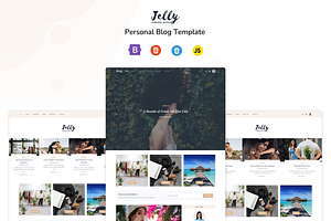 Jelly - Personal Blog Template, a Bootstrap Template by shreethemes