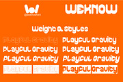 Playful Gravity font, a Sans Serif Font by weknow (Thumbnail 7 of 8)