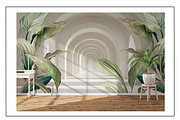 Wallpaper Design Green Leaves, an Illustration by Liubovi Samoilova SHOP (Thumbnail 3 of 4)