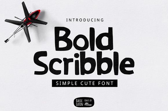 Bold Scribble Font preview 6