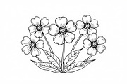Hand Drawn Floral Coloring Pages, an Illustration by hafijul (Thumbnail 7 of 9)
