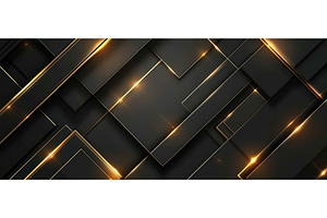 Black and gold luxury geometric, an Abstract Photo by piter.goskov