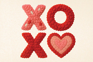 Yarn Valentine Png Valentines Xoxo P, an Illustration by DreamPrint404