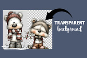 Whimsical Christmas Animal Clipart, an Illustration by Designworld (Thumbnail 2 of 6)